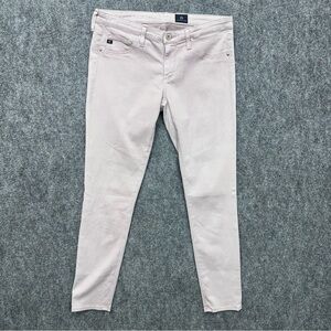 AG Adraino Goldschmied The Legging Ankle Jeans Size 28R Lilac Super Skinny 28x28